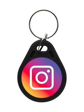 NFC Custom Social Media Keychain